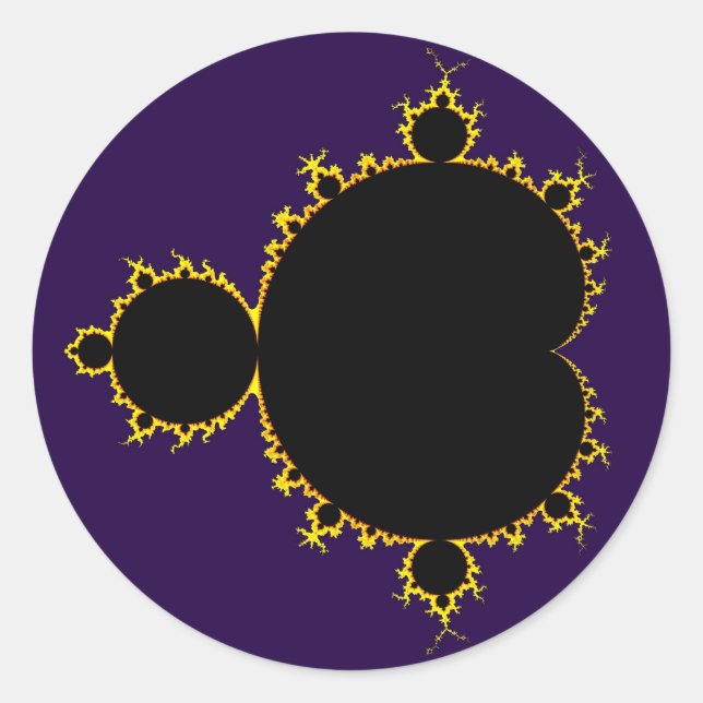 Pegatina Redonda Calcomanías de eclipse solar (Anverso)