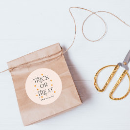 Pegatina Redonda Calcomanías de Halloween para pedir dulces