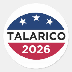 Pegatina Redonda Calcomanías de la Campaña de James Talarico 2026