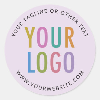 Pegatina Redonda Calcomanías Logotipo Comercial Personalizado Impre