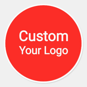 Pegatina Redonda Calcomanías Personalizadas Logo, Nombre y Diseño
