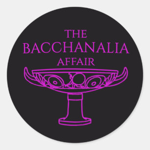 Pegatina Redonda Calcomanías redondas de The Bacchanalia Affair