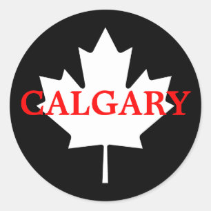 Pegatina Redonda Calgary