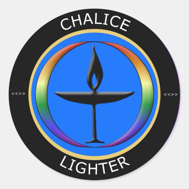 Pegatina Redonda Calice Lighter (Anverso)