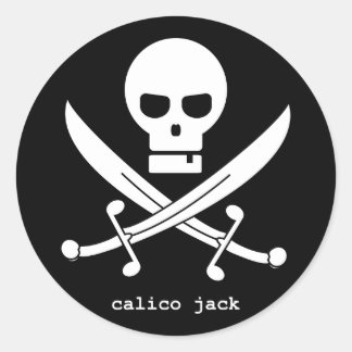 Pegatina Redonda calico jack