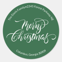 Caligrafía de guión Llamada de Navidad Dirección d