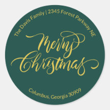 Caligrafía de guión Llamada de Navidad Dirección d