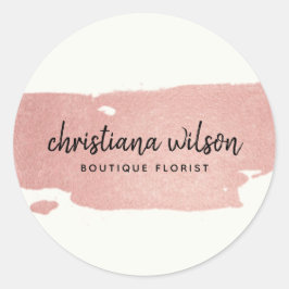 PEGATINA REDONDA CALIGRAFÍA DE LA PISTA DE LA PINTURA DE LA PINTURA