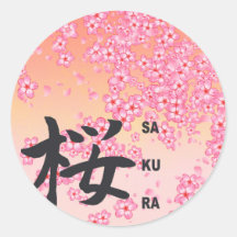 caligrafía kanji japonesa Sakura