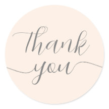 Caligrafía rosa Rubor Elegante Gracias