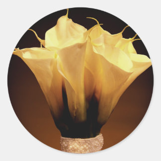 Pegatina Redonda Calla lilies......