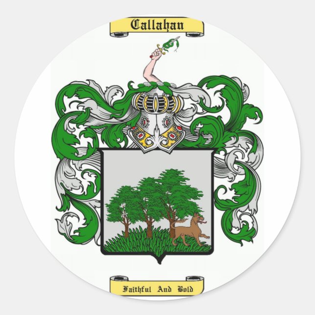 Pegatina Redonda callahan (Anverso)