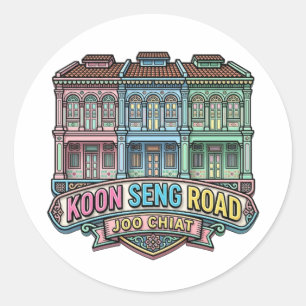 PEGATINA REDONDA CALLE KOON SENG