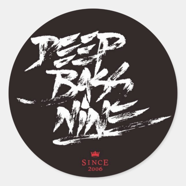 Pegatina Redonda Calligraffiti Por Flixx (Anverso)