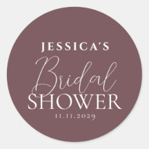 Calligrafía simple elegante ducha de novia