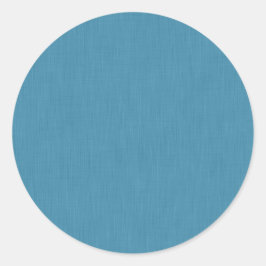 Pegatina Redonda Calm & simple Blue linen textured background
