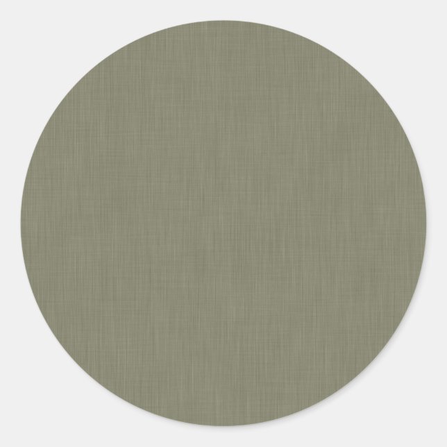 Pegatina Redonda Calm & simple olive green textured background  (Anverso)