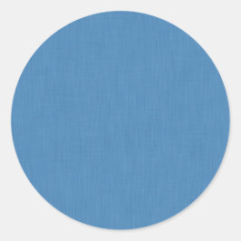 Pegatina Redonda Calm & simple plain blue textured background