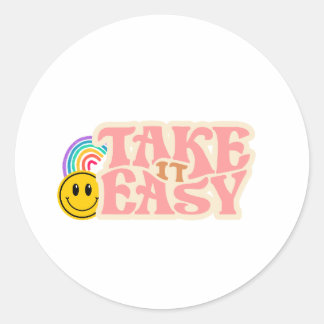 Pegatina Redonda Calma Sticker