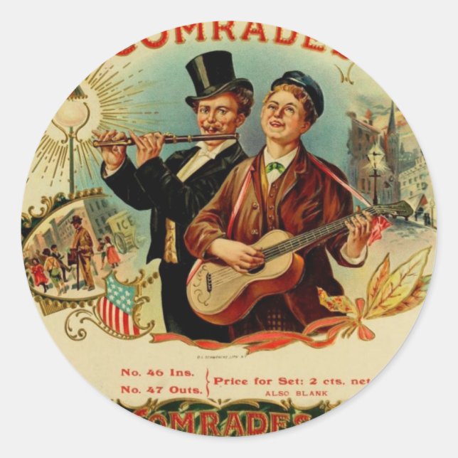 Pegatina Redonda Camaradas (Anverso)