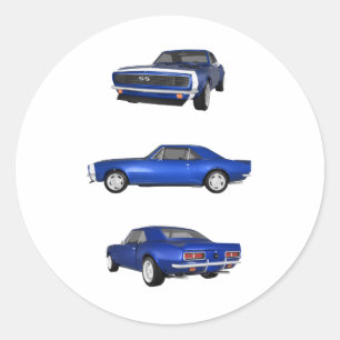 Pegatina Redonda Camaro SS de 1967:
