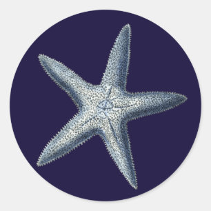 Pegatina Redonda Camas de añil IV