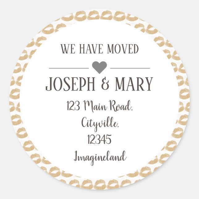 Pegatina Redonda Cambiar la dirección del artista de maquillaje de  (Anverso)