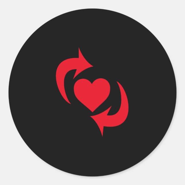 Pegatina Redonda Cambiar orgullo (Anverso)