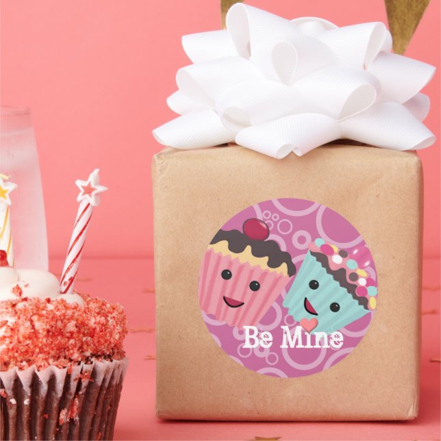 Pegatina Redonda Cambiar texto para ajustar los Pegatinas de la oca (Fiesta)