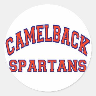 Pegatina Redonda Camelback Spartans