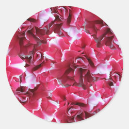 Pegatina Redonda Camelot Red Floral