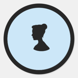 Pegatina Redonda Cameo Sticker