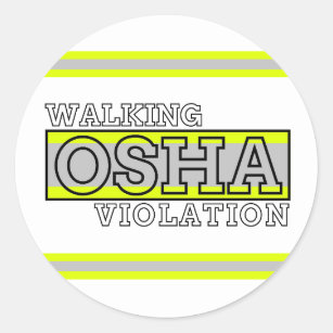 Pegatina Redonda Caminando por la violación de Osha