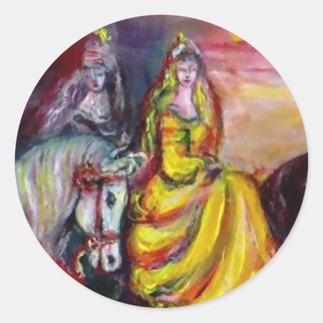 PEGATINA REDONDA CAMINANTES EN EL DIVERSO NOCTURNO (Anverso)