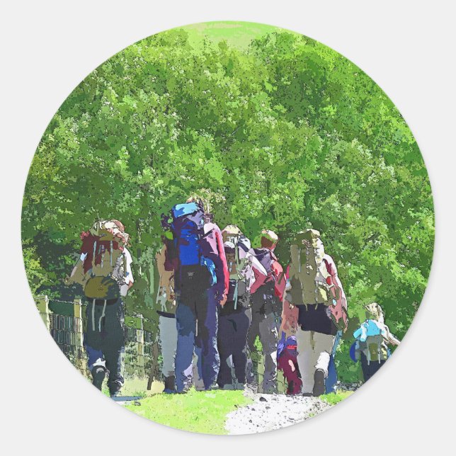 PEGATINA REDONDA CAMINO (Anverso)