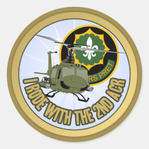 Pegatina Redonda Camino Con El Segundo ACR