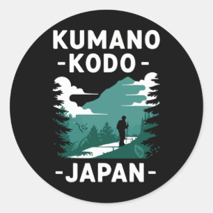 Pegatina Redonda Camino de Peregrinación Kumano Kodo Japón