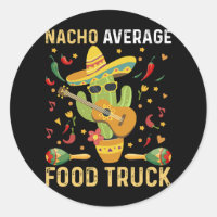 Camión de comida promedio del chef nacho del cinco