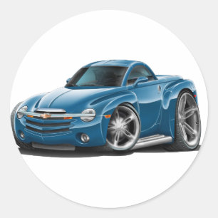 Pegatina Redonda Camión de SSR Aquablur