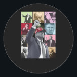 Pegatina Redonda Camisa de la era Trump<br><div class="desc">Camisa de la era Trump</div>