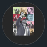 Pegatina Redonda Camisa de la era Trump<br><div class="desc">Camisa de la era Trump</div>