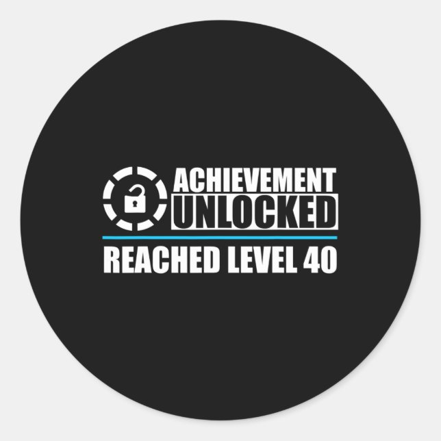 Pegatina Redonda Camisa de nivel de juego 401 (Anverso)