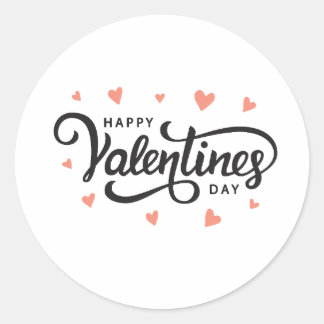 Pegatina Redonda Camisa de San Valentín | Regalo lindo y romántico