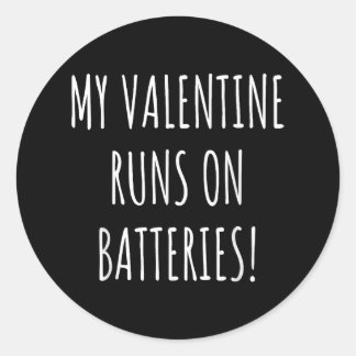 Pegatina Redonda Camisa día de San Valentín - Mujeres Chicas de cor