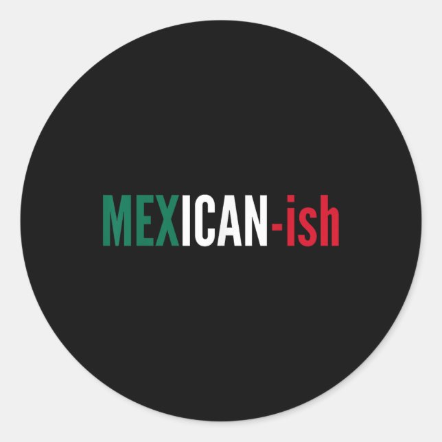 Pegatina Redonda Camisa mexicana Cinco De Mayo Fiesta Fiesta Tee F (Anverso)