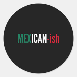 Pegatina Redonda Camisa mexicana Cinco De Mayo Fiesta Fiesta Tee F