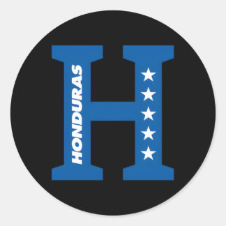 Pegatina Redonda Camisas De Honduras Camisas Catrachas De Honduras