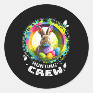 Pegatina Redonda Camisas de Pascua que hacen juego con la familia H