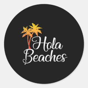 Pegatina Redonda Camisas divertidas de regalo de verano para vacaci
