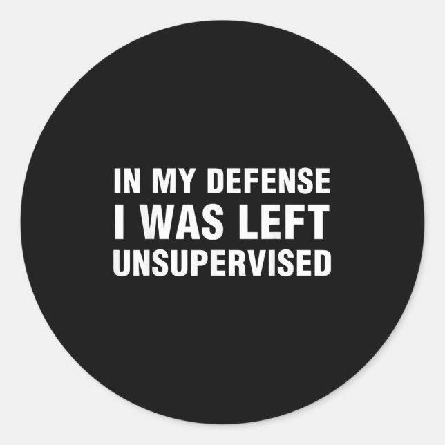 Pegatina Redonda Camisas Graciosas Para Los Hombres Tee Sarcástico  (Anverso)